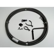 Трос сантехнический ВГС 14 мм х 20 м + крюк-зецеп и лопатка